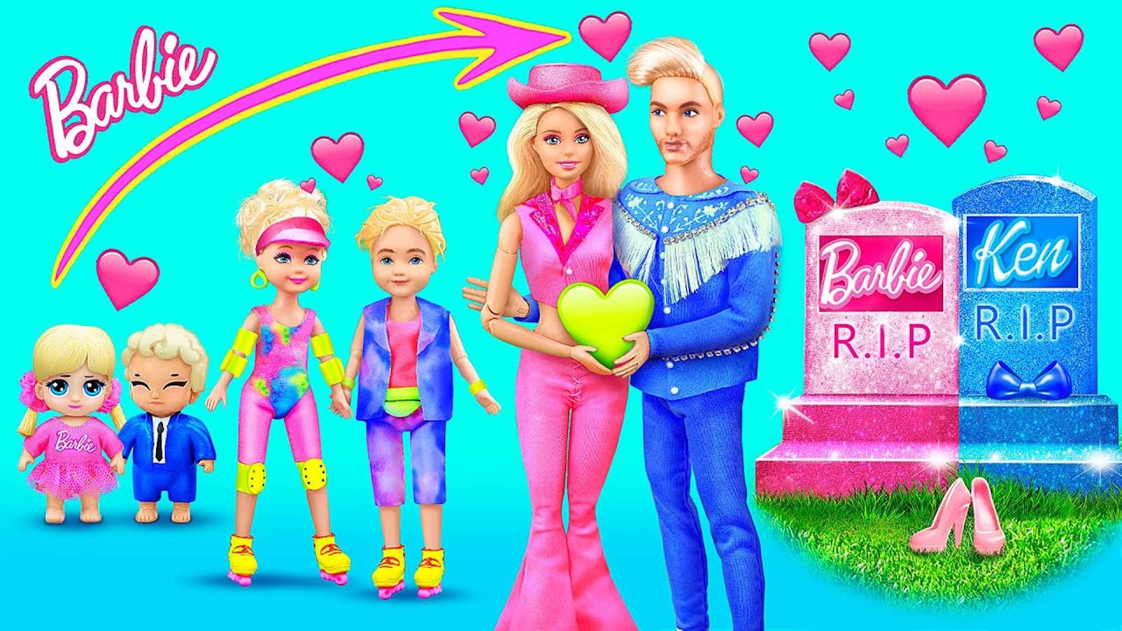 11 идей для кукол! Кен и Барби растут смотреть онлайн