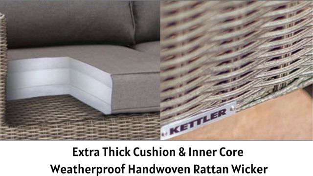 KETTLER® CUPIDO Set w/ Cushions in Canvas Coal, Indigo Blue or Cast Ash смотреть онлайн