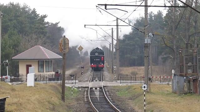 Паровоз Л-3535 следует по перегону Брюховичи - Батаровка смотреть онлайн