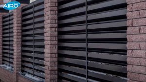 Забор жалюзи - АИРО ЗАБОР - система крепления AIRO-FIX