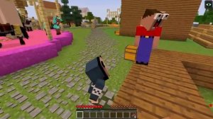 Я СТАЛ ДОБРЫМ МИМИКОМ ПОМОЩНИКОМ В МАЙНКРАФТ 2 НУБА И ДЕВУШКА ПРО