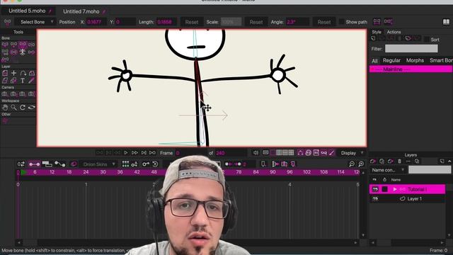 How to rig a character in Moho Pro 14 - Part 1 смотреть онлайн