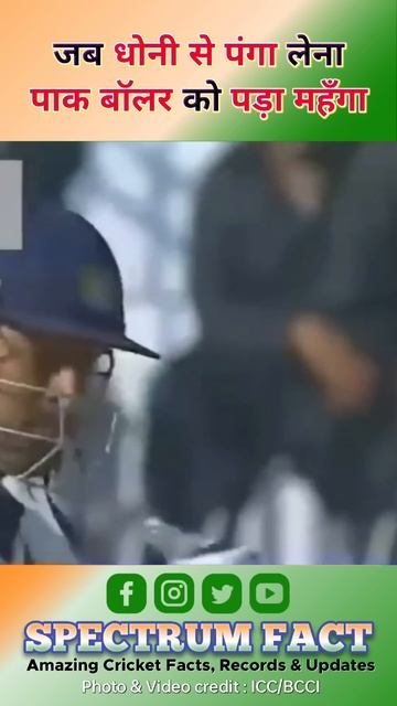 जब पाकिस्तानी बॉलर को MS Dhoni से पंगा लेना पड़ा महँगा | #Shorts By @SpectrumFact смотреть онлайн