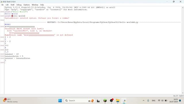 Python Обучение 1 урок #python #coding #tutorial #tips смотреть онлайн