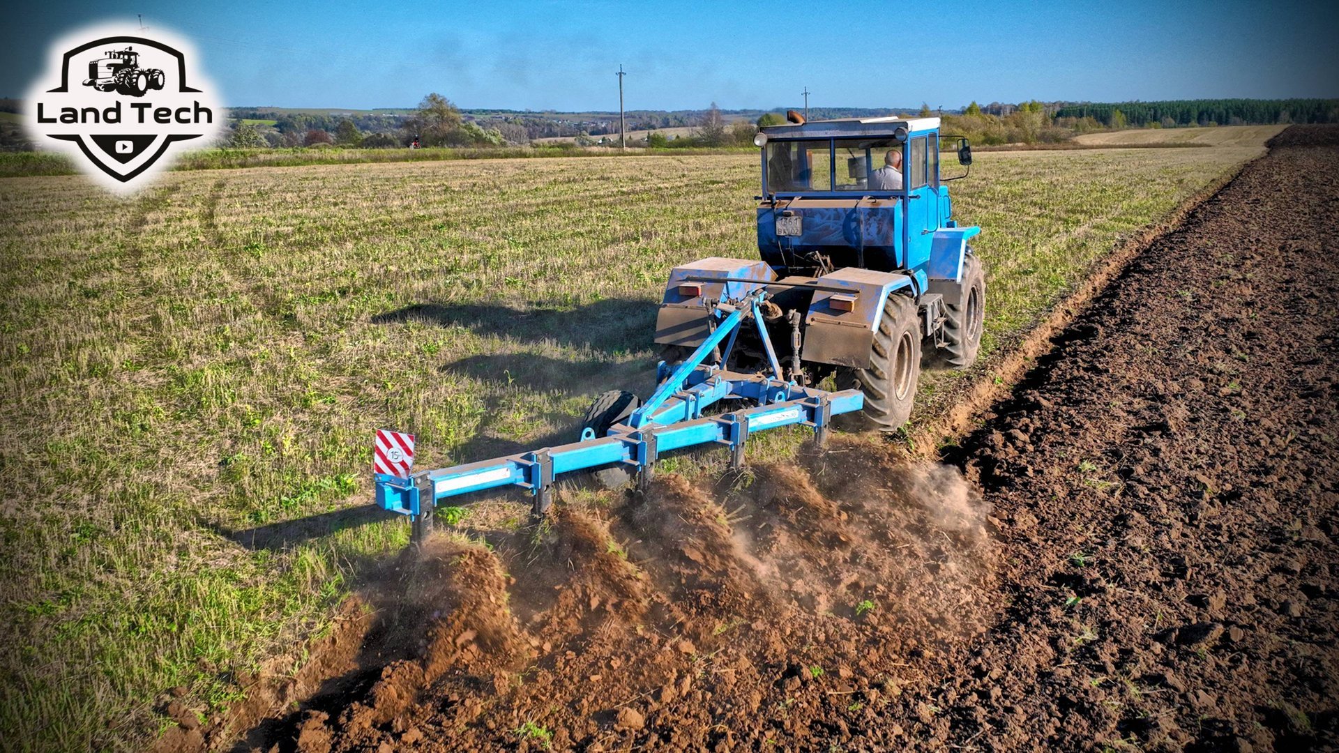 Трактор Т-150К и плуг СТАЛИНГРАДЕЦ ПЛН-5. Вспашка зяби! смотреть онлайн