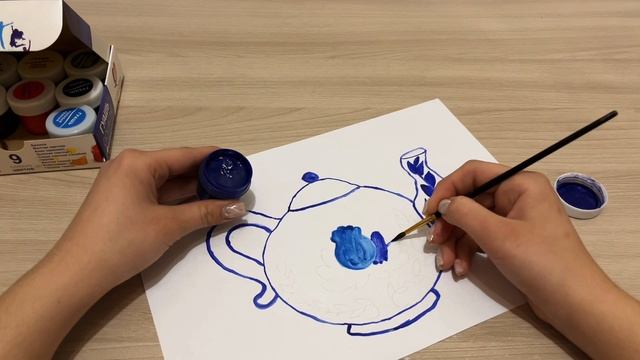 Роспись Гжель смотреть онлайн