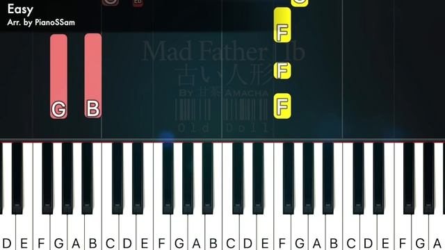 [Easy] 古い人形 Old Doll - Mad Father & Ib | Piano Tutorial смотреть онлайн