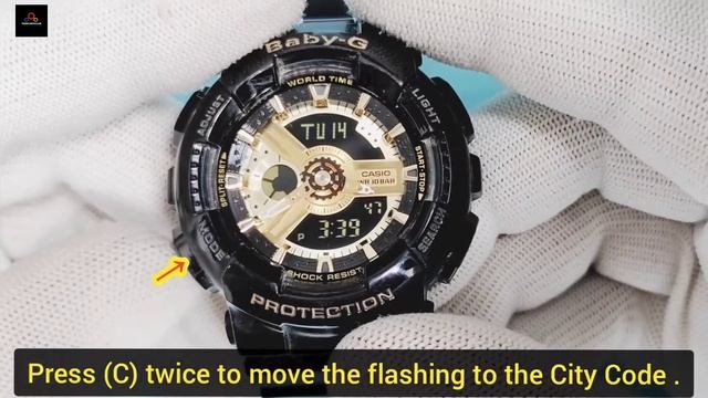 Setting Instruction By Casio Baby-G BA-110 | TrendWatchLab | Casio 5338