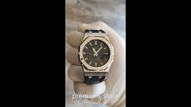 CasiOak CUSTOM G-Shock Casio Watch Royal Oak AP offshore silver смотреть онлайн