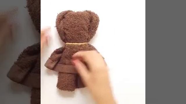 Мишка из полотенца смотреть онлайн