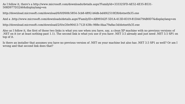 Is there an installer that has .NET 3.5 SP1 from scratch? (2 Solutions!!) смотреть онлайн