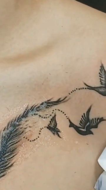 amazing tattoo so lovely bird fily with picture tattoo#shorts #tattoo #viral #amazing#knife #pictur смотреть онлайн
