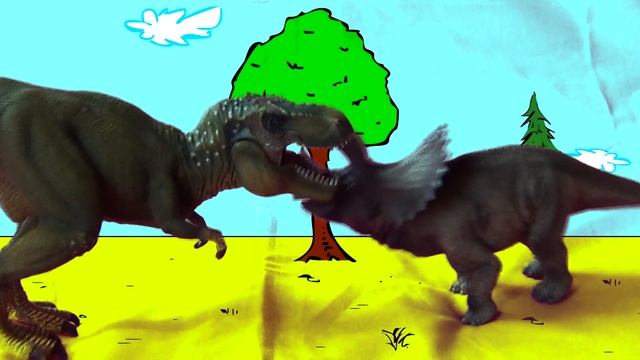 Dino Sport Fight: T-Rex VS Triceratops (Dinosaur Battle - Dinosaurs Battling) смотреть онлайн