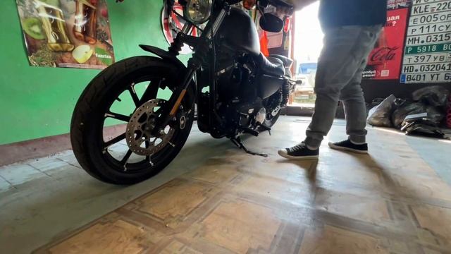 Harley Davidson Sportster 883 Iron установка Forward control kit своими руками смотреть онлайн