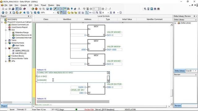 Aula De Delta Como Configurar uma Placa DVP 06XA Saida Analogica Canal CH5 смотреть онлайн