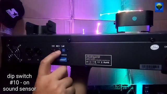 How to set Auto/Sensor/Dmx 4-way Lazer RGBP demo big-dipper смотреть онлайн