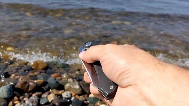 Нож CKF Rotten Evolution 2.0 dark Ti handle ZircuTi pivot collar Zirc backspacer ZircuTi clip M390 смотреть онлайн