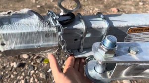 Складной удлинитель дышла на лодочный прицеп 2