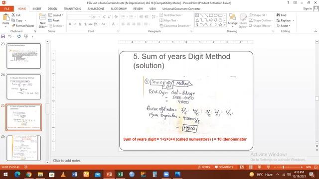 FSA LC-17 Sum of Years Digit Method of Depreciation смотреть онлайн