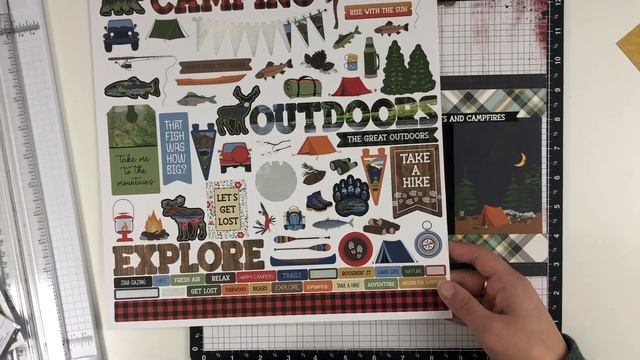 Scrapbook Layout Process Video: Combining Collections//Camping смотреть онлайн
