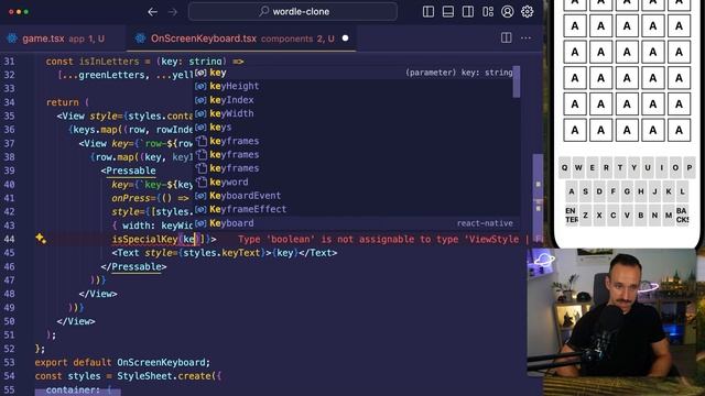 Building a Wordle Game with React Native (Firebase, Clerk, Reanimated, MMKV, Dark Mode ) смотреть онлайн