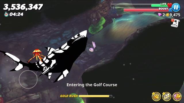 Hungry Shark World - Skeleton Megalodon New Halloween Skin Mod - All 39 Sharks Unlocked Gameplay смотреть онлайн