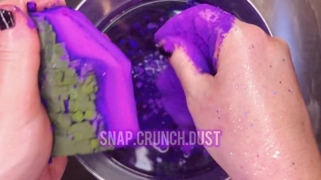 Neon Violet Crispy Water Crush | ASMR | Relaxing Sounds | Sleep Aid смотреть онлайн