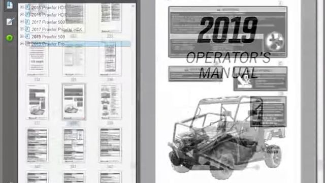 Arctic Cat Prowler (2015-2019) - Owners Manual - Operators Manual смотреть онлайн