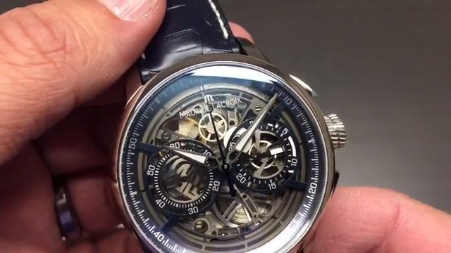 First Look: Maurice Lacroix Masterpiece Chronograph Skeleton смотреть онлайн