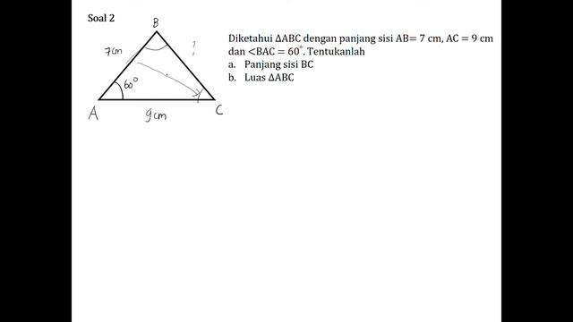 Soal Perhitungan Aturan Sinus , Cosinus & Luas Segitiga - Matematika SMA смотреть онлайн