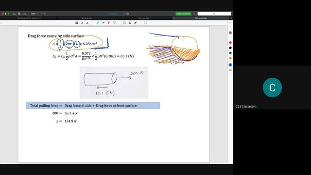 C6-5 Drag force tutorial KL смотреть онлайн