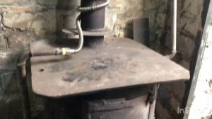 Топим Углём ! Самодельная Буржуйка С Водяной RUбашкой!