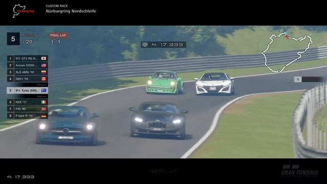GT SPORT Porsche 911 Turbo @ Nurburgring Nordschleife смотреть онлайн