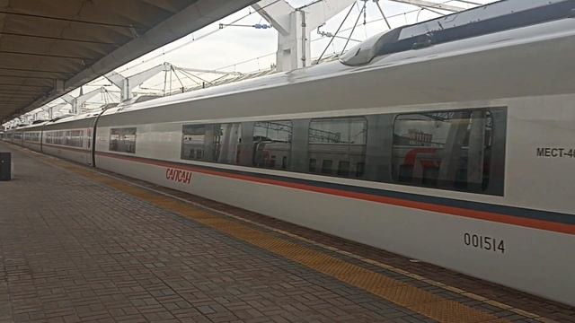 Сапсан! Отправление ЭВС1-14 сапсан №775/776 Москва-Санкт-Петербург! смотреть онлайн