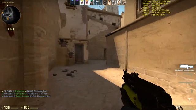 CS:GO - The power of Bizon - Competitive - Mirage - 400FPS GTX 1060 + i7-6700k Very Low 1080p смотреть онлайн