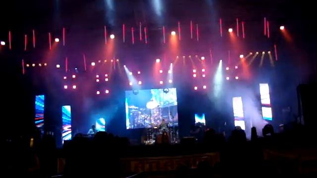 Ruslana Concert @ Sibiu - flame sincronization with music смотреть онлайн