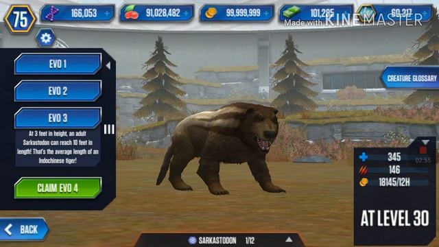 Jurassic World:The Game Cenozoic Series 16 Sarkastodon