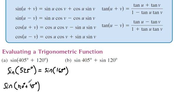 Sum Formulas and Trig Functions Ex 2 смотреть онлайн