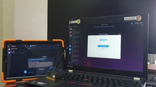 Start a Zoom Video Call Meeting with a micro:bit смотреть онлайн