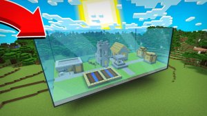 КТО ПОМЕСТИЛ ДЕРЕВНЮ ЖИТЕЛЕЙ В АКВАРИУМ В МАЙНКРАФТ | Риколит Minecraft