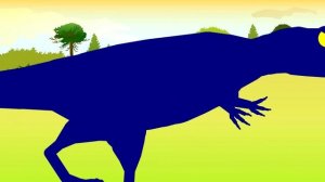 Веселые Динозаврики - мультик про динозавров - Тирранозавр Рекс против Гинанотозавра