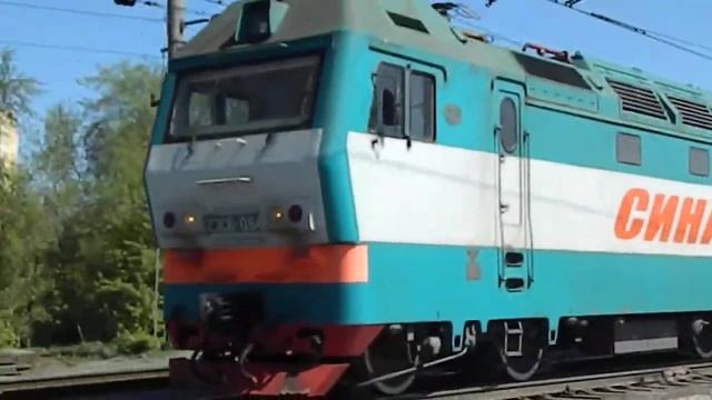 2ЭС6-064 и дибил на рельсах, о.п. ВИЗ смотреть онлайн