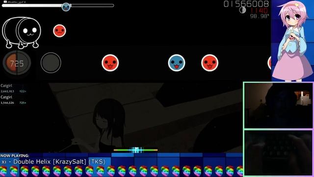 osu! Taiko - xi - Double Helix [KrazySalt] + HR, 98.83% 10 Miss смотреть онлайн