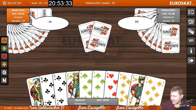 Live Skat Skat Community Club 2 x 24 Spiele ab 20 Uhr смотреть онлайн