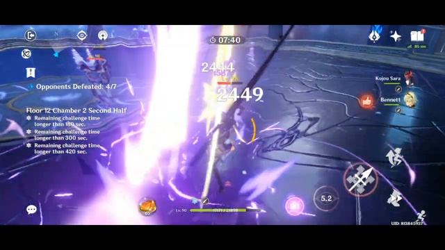 Keqing (ft. Albedo and Zhongli) and Raiden Ei | Spiral Abyss 2.2 Floor 12 | 9 ✨ | Genshin Impact смотреть онлайн