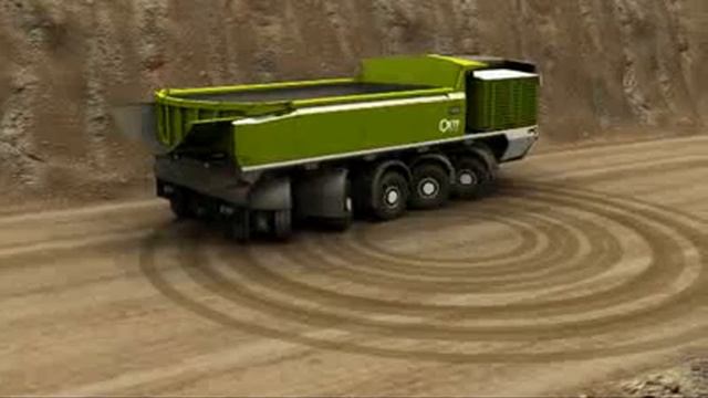 ETF Mining Trucks MT 240 full turning circle смотреть онлайн