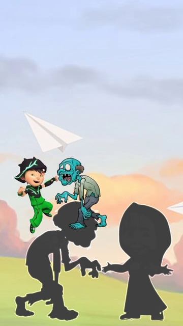masha boboiboy zombie 😁 | guess the shadow 😍 #shorts смотреть онлайн