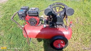 Компрессор с бензиновым двигателем и автоматикой своими руками.