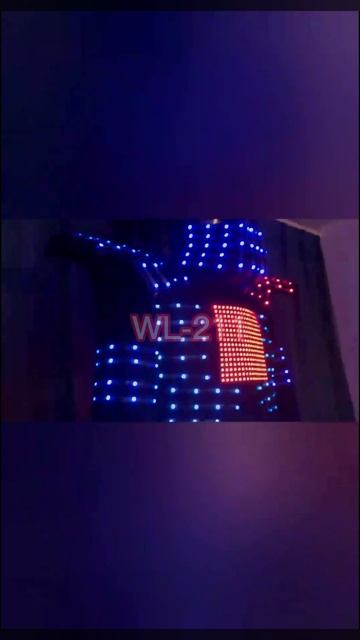 Steel Warrior wirelessly programmed to control the full-color luminous suit WL 211 смотреть онлайн