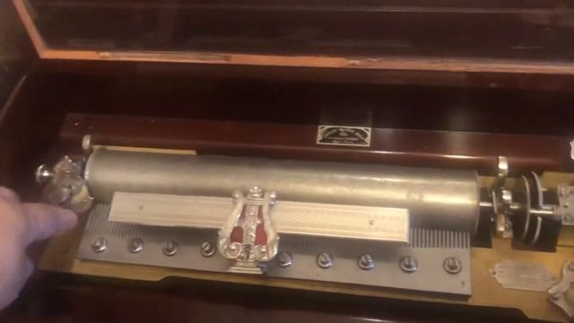 MERMOD FRERES Ideal Soprano 14” Cylinder Music Box 2 tunes смотреть онлайн